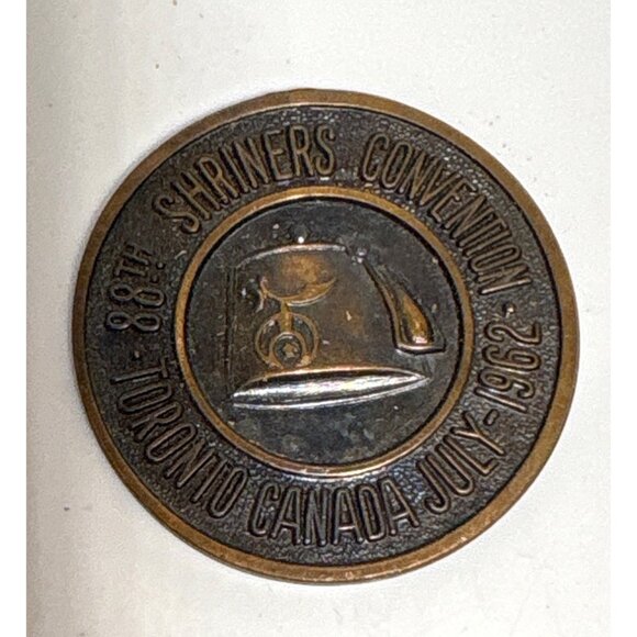88th Shriners Convention Commemorative Coin Token Toronto Canada July 1962 - Picture 2 of 4
